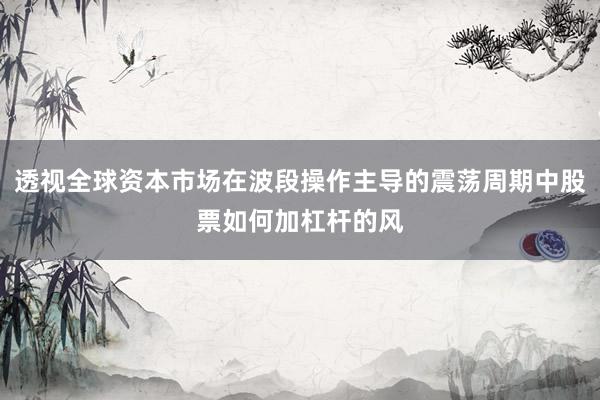 透视全球资本市场在波段操作主导的震荡周期中股票如何加杠杆的风